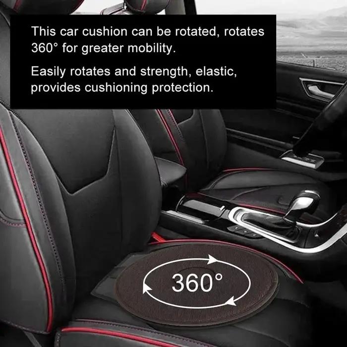 Coussin de siège de voiture pivotant disque 360 degrés chaise de voiture rotatif portable facile de transfert à la maison usage quotidien confort voyage cadeau pour personnes ayant des difficultés de mobilité