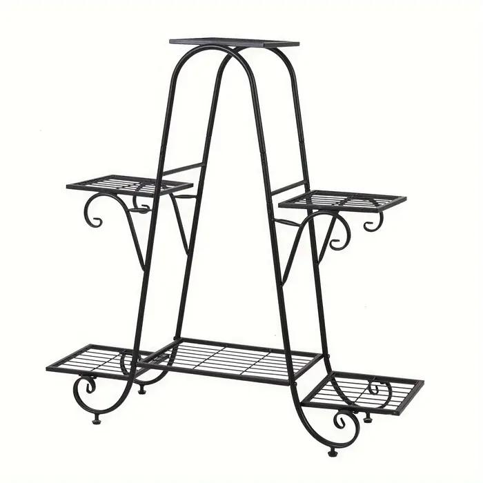 Support pour plantes en métal à 6 niveaux, support pour pots de fleurs, support pour pots de fleurs