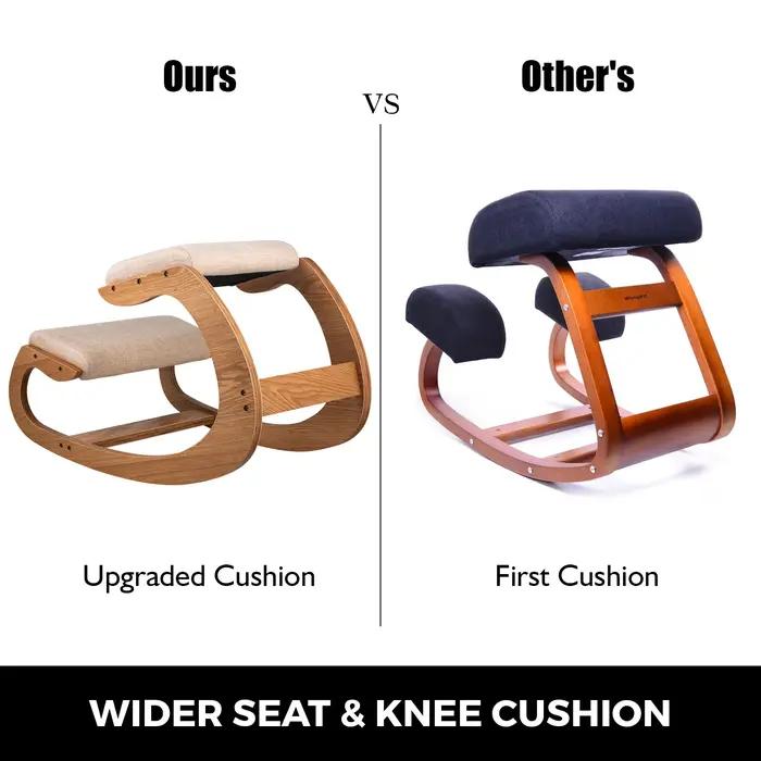 SucceBuy – chaise ergonomique à genoux, tabouret avec coussin épais, chaise de bureau à domicile, am