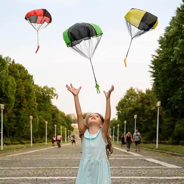 Jouets de Parachute pour enfants, Parachute volant d'extérieur sans enchevêtrement, jouets d'extérie