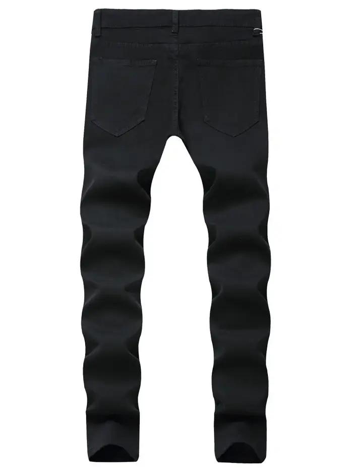 Jean déchiré pour hommes, Slim, respirant, doux, délavé, pantalon Streetwear, printemps automne, pan