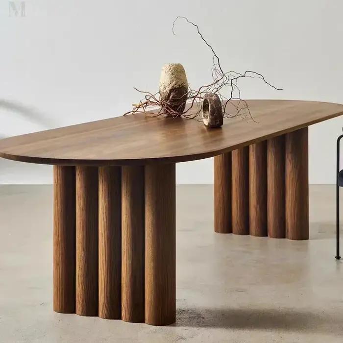 Tables à manger de Style italien rétro simple, design de Restaurant, Table de cuisine d'île moderne