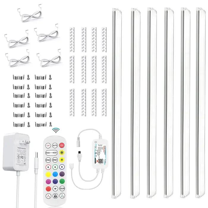 DC12V 30CM LED lumières armoire éclairage Tuya Wifi intelligent 5050 RGB lampe à intensité variable