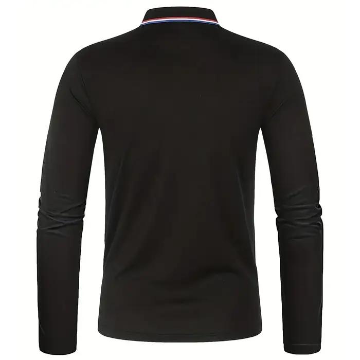 Hommes Printemps et Automne Casual Respirant Confortable Polo Vente Chaude De Mode Hommes D'affaires