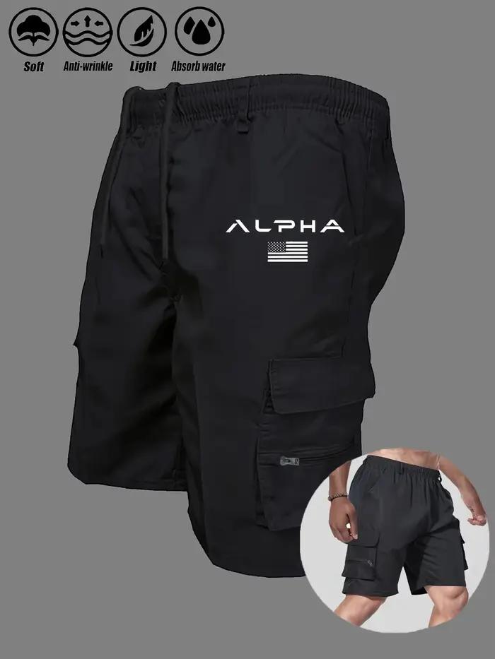 Shorts cargo imprimés drapeau américain