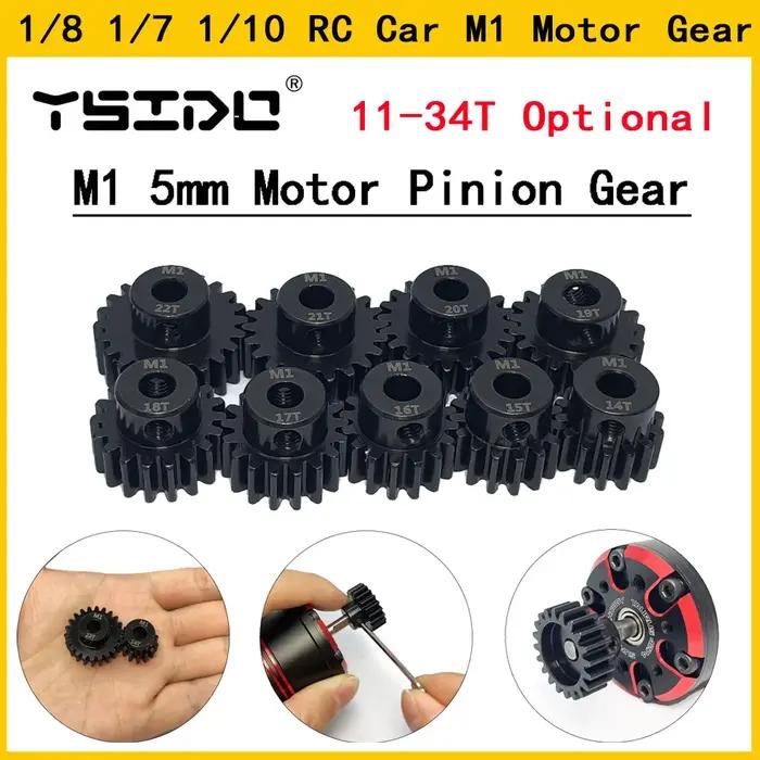 M1 5mm 11T 12T 14T 15T 17t 18t 20T 21t 22T 24T 25T 26T 28T 30T, pignon métallique en acier, engrenag