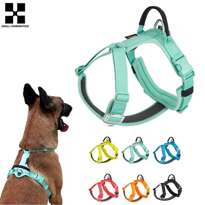 PETIT COMBINATION Harnais pour animaux de compagnie sans traction Harnais réfléchissant en nylon pou