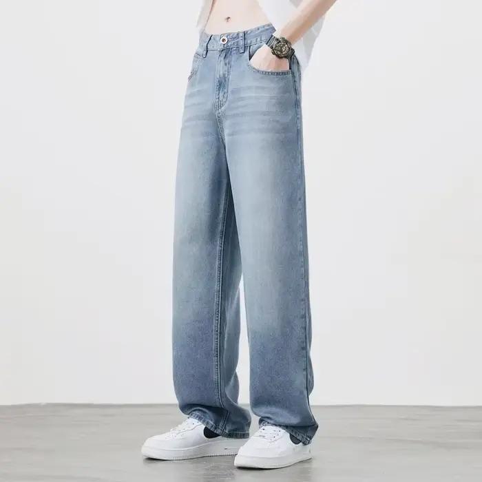 2025 printemps automne nouveaux hommes droit Vintage Fit jean pantalon décontracté de haute qualité