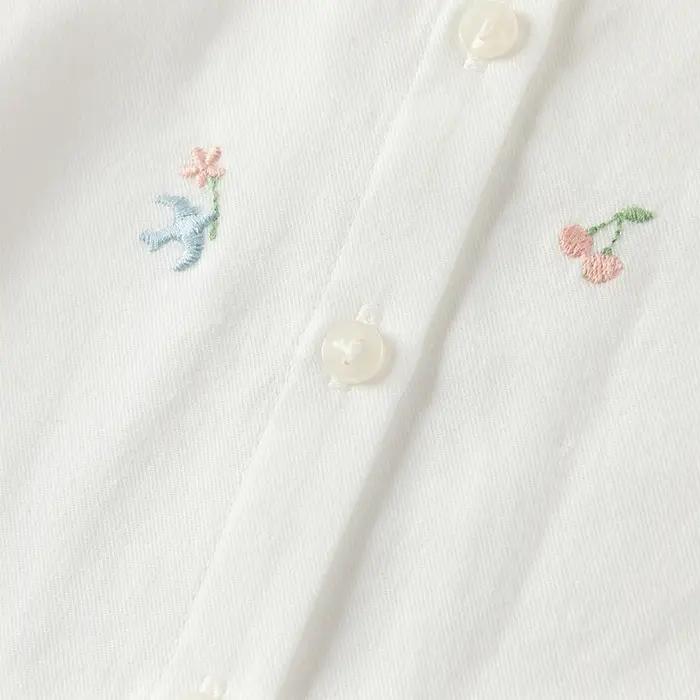 Dave Bella enfants coton chemise automne printemps manches longues filles blouse décontractée élégan