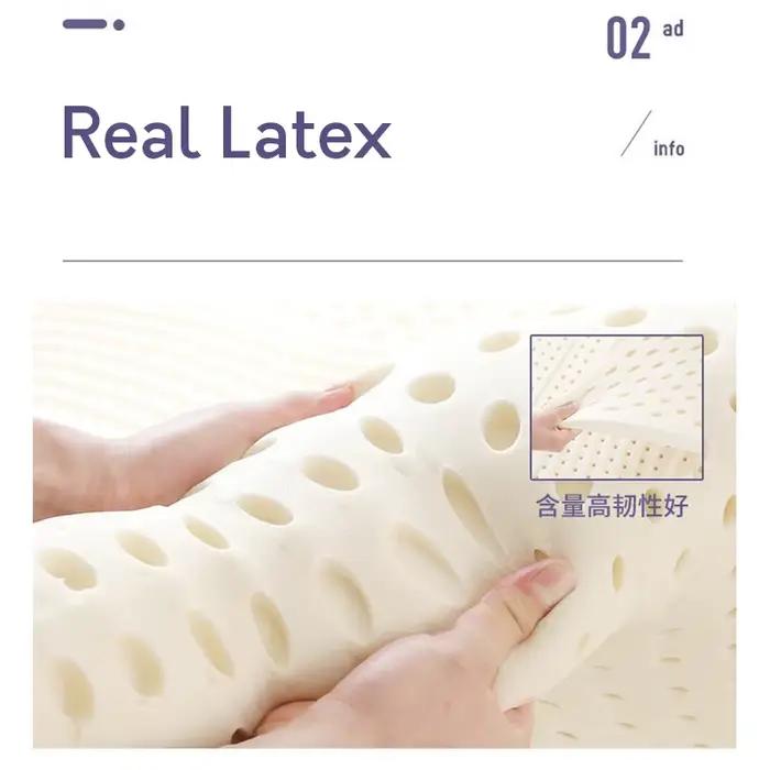 Matelas en latex 100% naturel avec housse, matelas en caoutchouc pur, importé, lit de 1.8m, tapis de