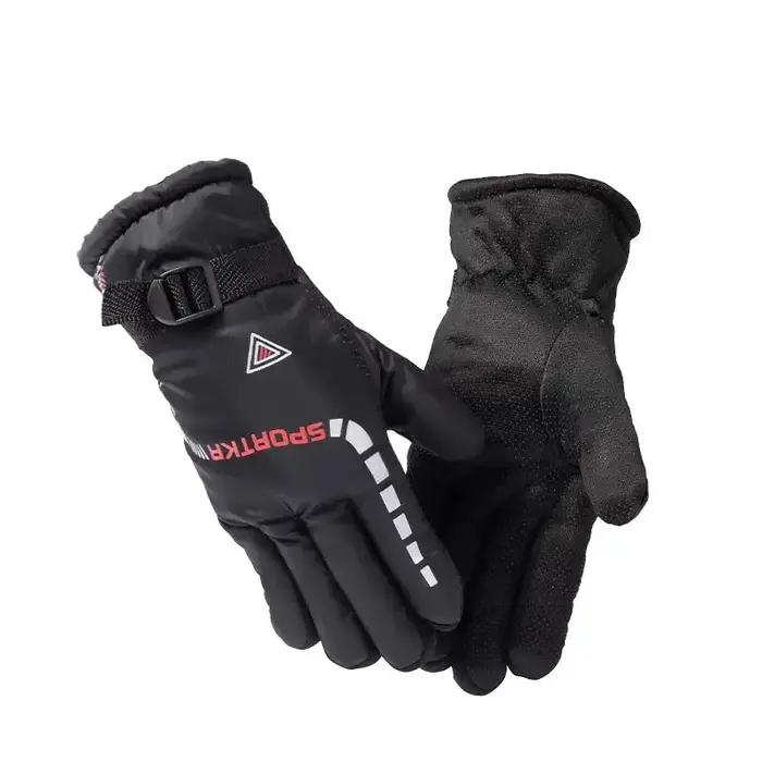 Gants de cyclisme thermiques chauds d'hiver en plein air imperméables antidérapants sport Ski cyclis
