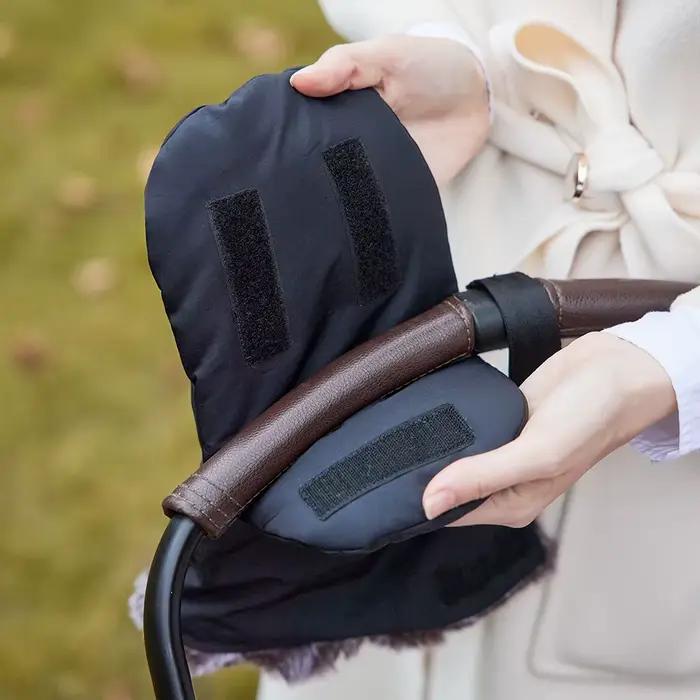 Gants de Poussette pour Bébé, 1 Paire, Mitaines Antigel, Fourrure Intérieure, Chaud, pour l'Hiver, p