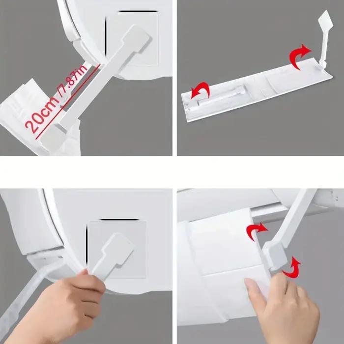 Pare-brise de climatisation de type suspendu évolutif, déflecteur d'air Anti-soufflage direct, défle