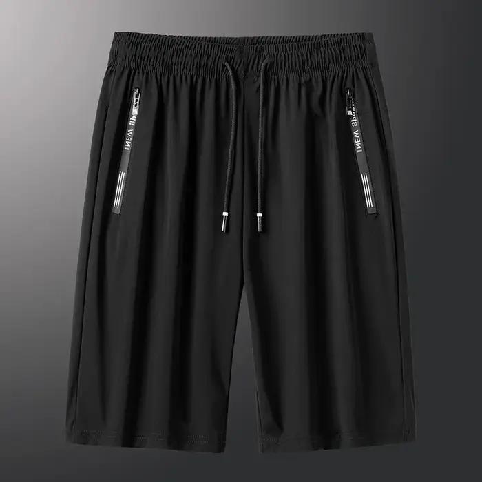 Hommes grande taille Shorts décontracté és 6XL 7XL grande taille Shorts de sport glace soie extensib