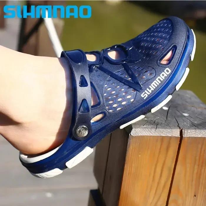 Sandales de pêche pour hommes, pantoufles d'été, sandales de plage, chaussures d'extérieur, tongs re