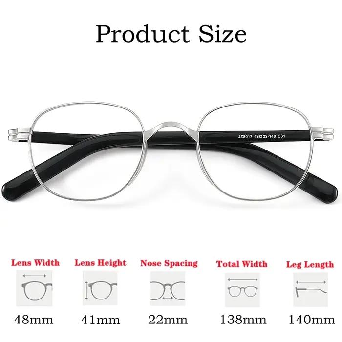 YIMARUILI mode tendance acétate titane lunettes rétro rond à large bord conception optique Prescript
