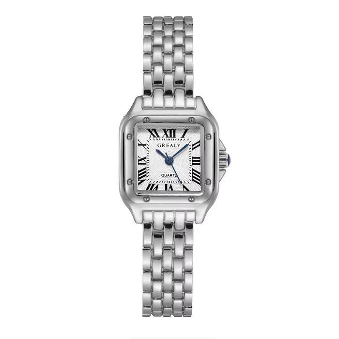 Femmes montre lumière marque de luxe affaires or acier inoxydable dames mode montres à Quartz femme
