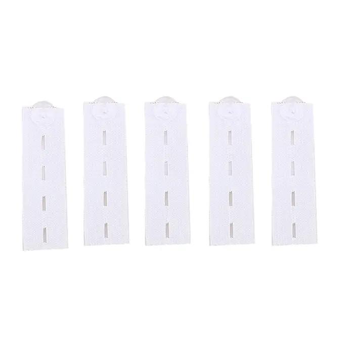 5 pièces jean Extension boucle élastique réglable taille bouton ceinture allongement pour pantalon p