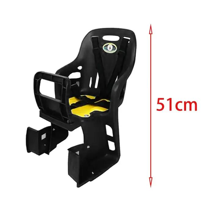 Siège de vélo pour enfants avec repose-pieds compatible avec la plupart des cadres arrière de vélo pour des promenades sécurisées et confortables avec les enfants