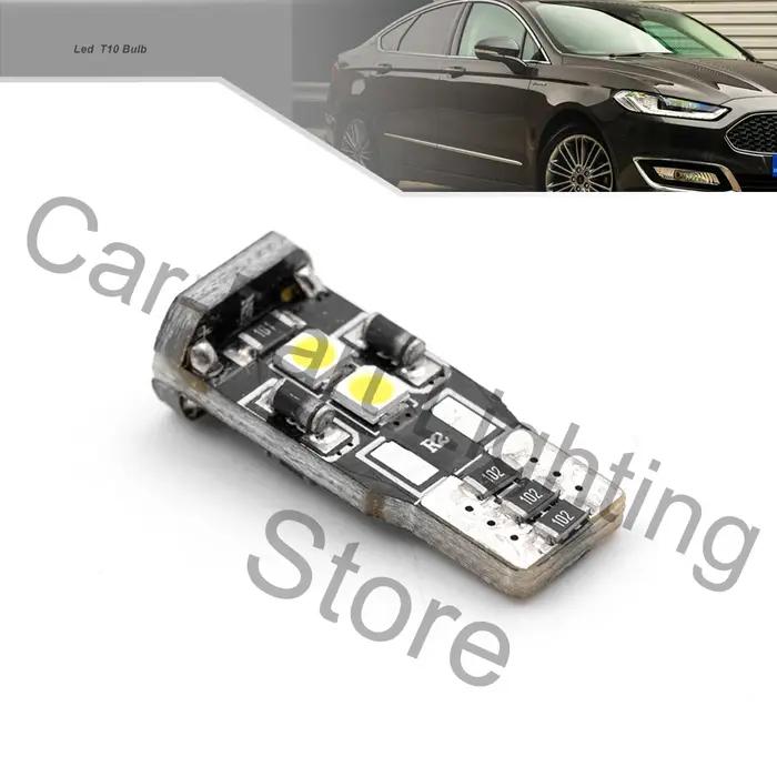 Ampoule de plaque d'immatriculation de voiture W5W T10, 2 pièces, feu arrière, éclairage automobile