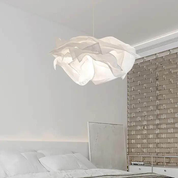 Lustre en papier minimaliste éclairage maison intérieure chambre salon lampes suspendues bricolage b