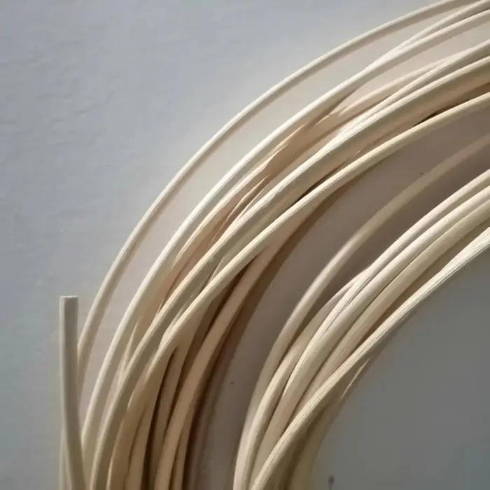 Bâton de canne naturel rond de 10 mètres, 2/3/4/5/6/7mm, véritable matériau de tissage de noyau de r