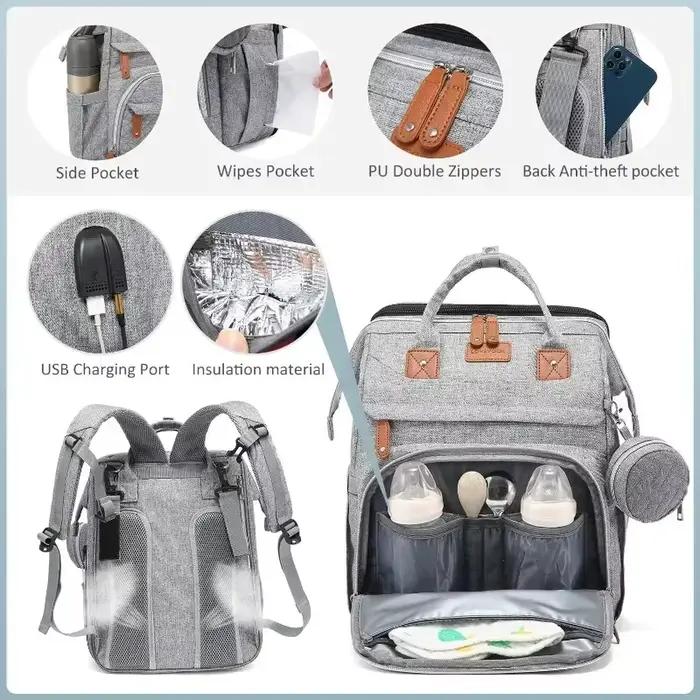 Sacs Proxy pour Couches pour Bébé, Station Portable, Lit de Voyage, Couffin Pliable, Ombre CPull, Co