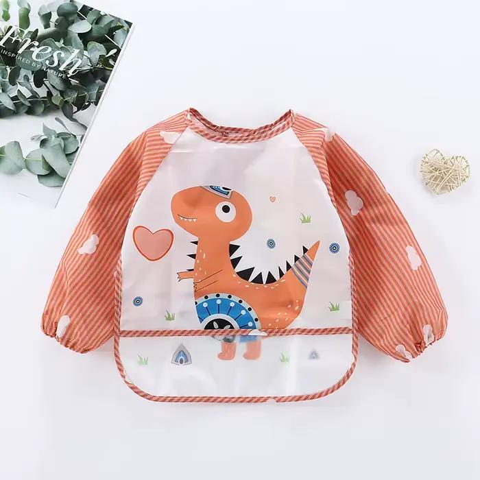 Bavoirs imperméables pour bébé de 0 à 3 ans, joli dessin animé coloré, pour nourrissons, manger des