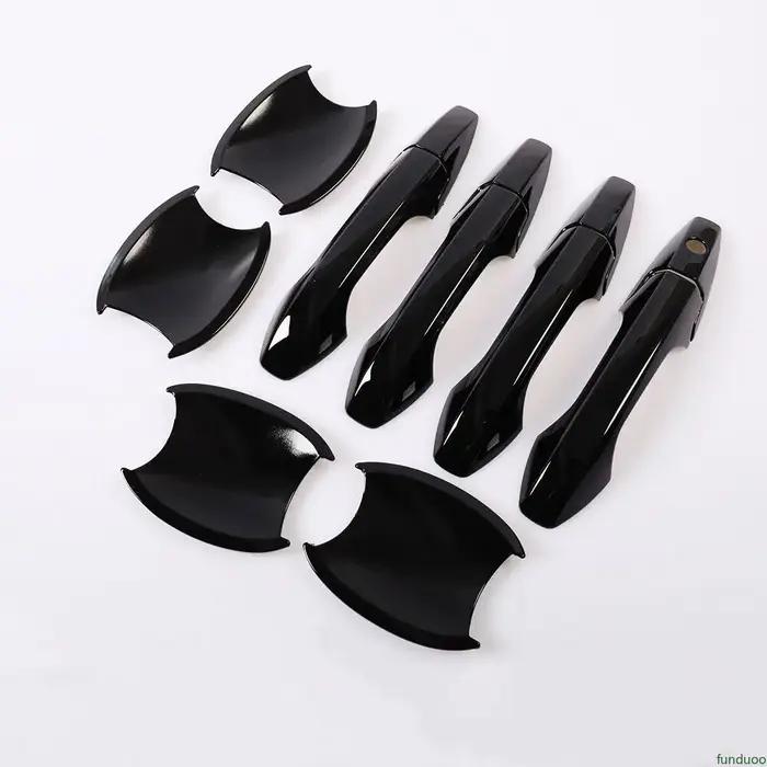 Pour Honda CRV CR-V 2007-2011 noir brillant en Fiber de carbone Chrome poignée de porte de voiture c