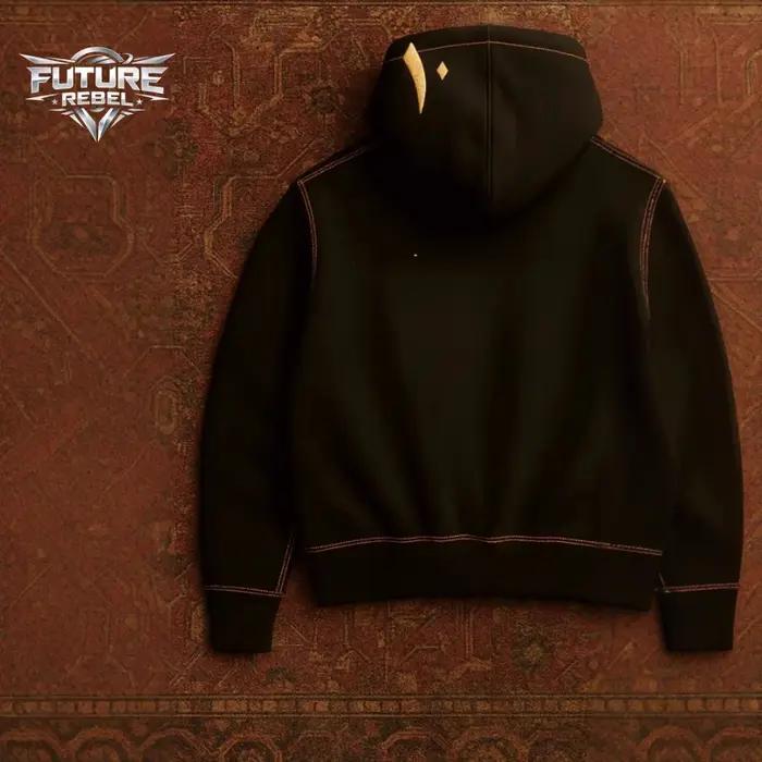 Sweat-shirt à capuche unisexe avec imprimé Desert Eagle Y2K, streetwear, motif brodé, culture Haraju