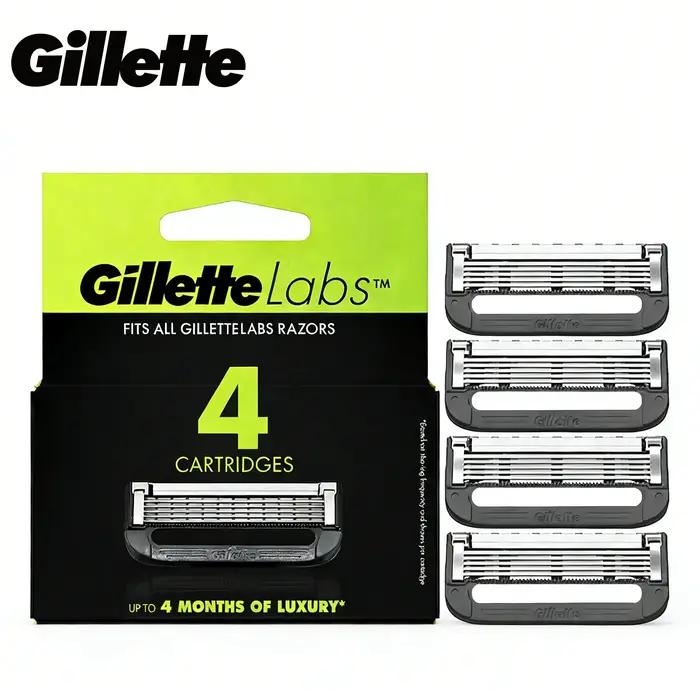 Recharges de lames de rasoir Gillette Labs pour hommes, compatibles avec les rasoirs Gillette Labs -