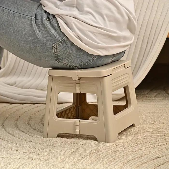 Tabouret pliant léger multi-usage, marchepied portable épaissi, bancs en plastique antidérapants pou