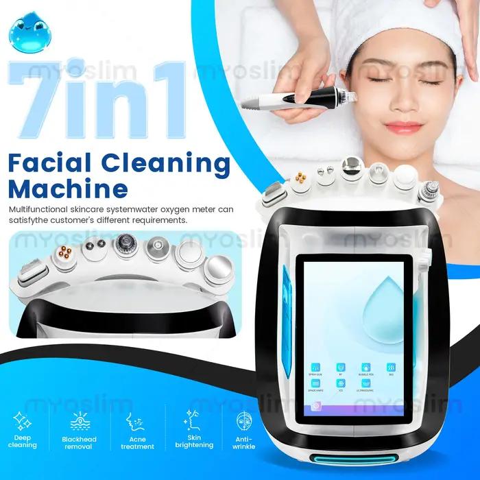 Nouveauté : Machine d'hydrodermabrasion 8 en 1 pour le visage, Aqua Peel, microdermabrasion, rajeuni