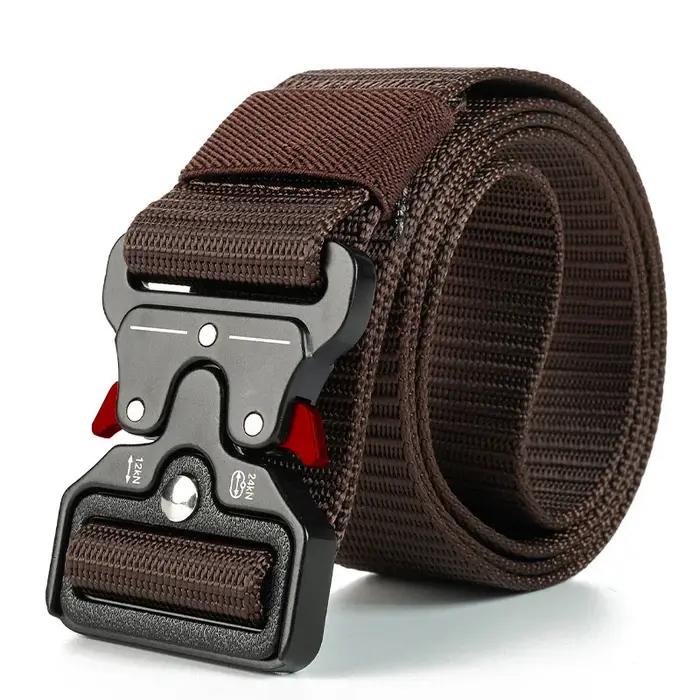 Véritable ceinture tactique à dégagement rapide, ceinture militaire d'extérieur en Nylon véritable s