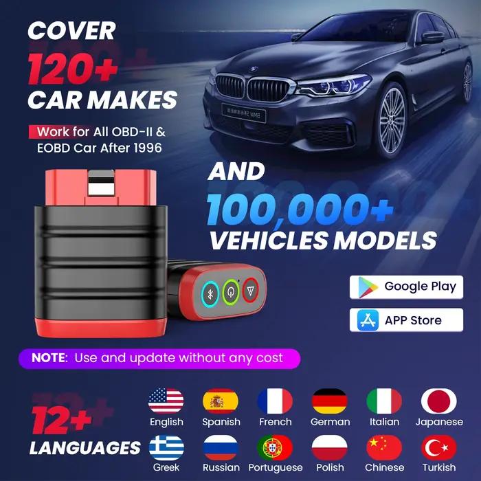 THINKCAR THINKDIAG MINI Scanner Obd2 pour système de Diagnostic automatique complet Obd 2 fonctions,