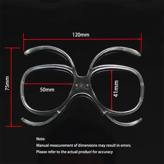 Lunettes de moto pliables, lunettes de Ski, cadre de myopie, insertion Rx, adaptateur optique Flexib