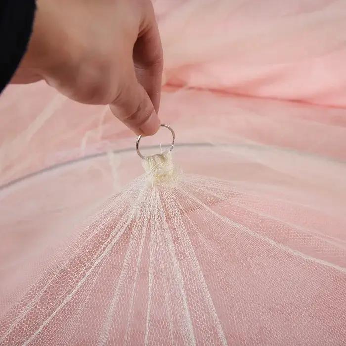 Moustiquaire pour bébé dôme en maille d'été rideau de chambre nouveau-né baldaquin portable fournitures pour lit enfant protection contre insectes chambre enfant occasions spéciales