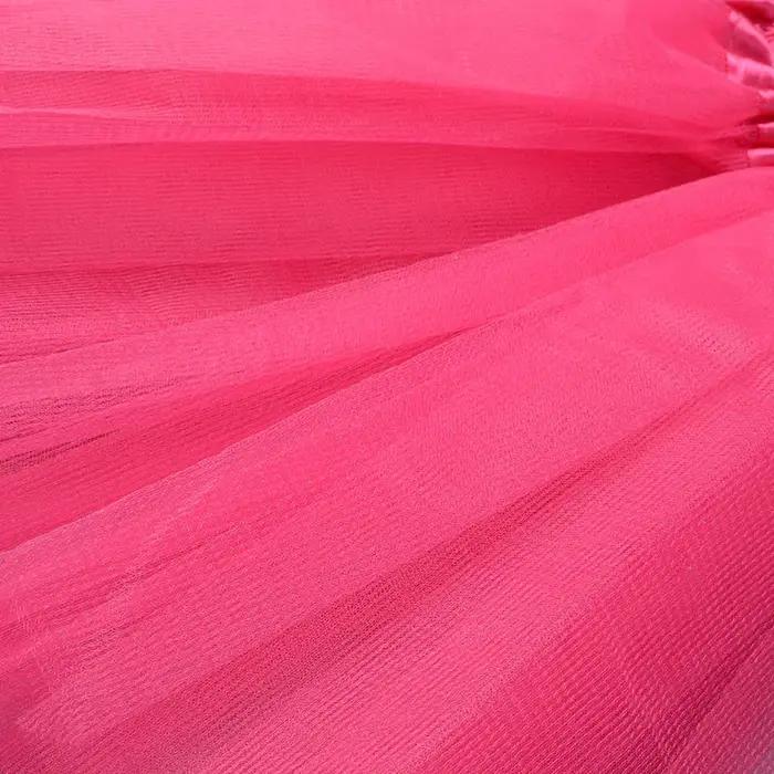 Fille élastique Ballet Dancewear Tutus Mini jupe pour fête d'anniversaire danse 3 couches Tulle Tutu