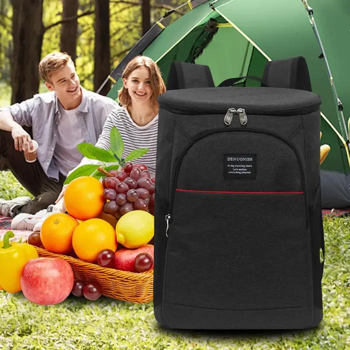 DENUONISS 20L sac à dos isotherme thermique multicouche sac à dos isolé étanche sac anti-fuite pique
