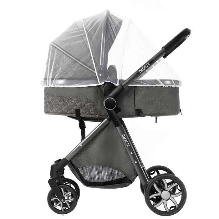 Poussette bébé 3 en 1, landau léger, poussette Portable pour nouveau-né, siège auto avec couffin