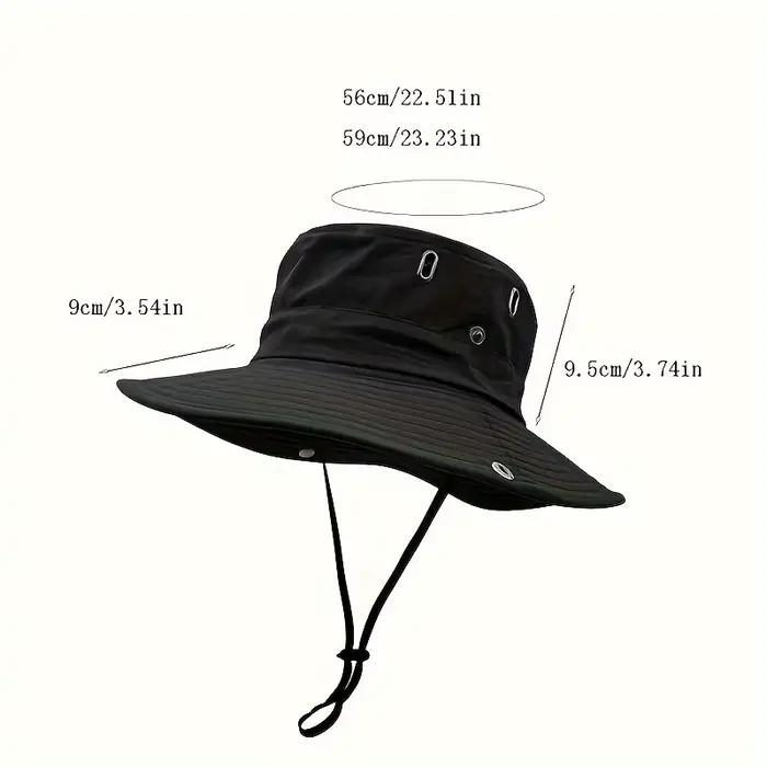 Nouveau chapeau de pêcheur à la mode et polyvalent, protection solaire, chapeau d'alpinisme réglable