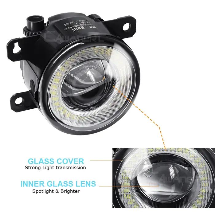 2X30W voiture LED antibrouillard ange oeil DRL brouillard diurne H11 pour Fiat Punto Evo 2010 2011 2