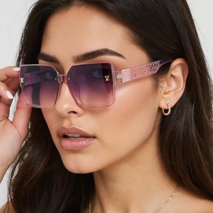 Nouvelle boîte de mode de luxe lunettes de soleil dames lunettes de soleil pare-soleil haute sens