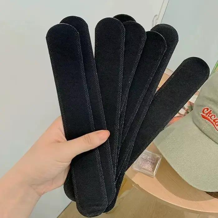10/100 pièces chapeau absorbant la sueur autocollants femmes hommes coton Anti-saleté sport ceinture