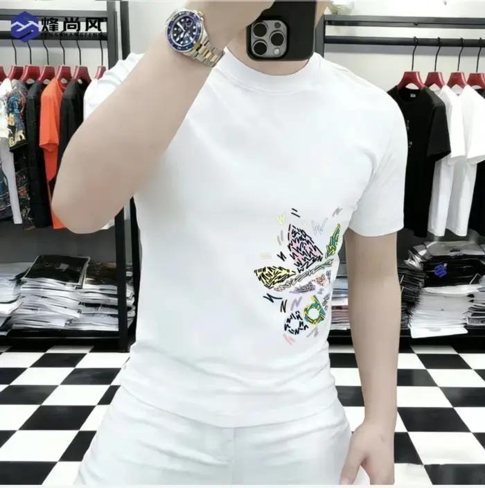 T-shirt en coton ample à col rond pour homme et femme, modèle tendance et respirant, best-seller été