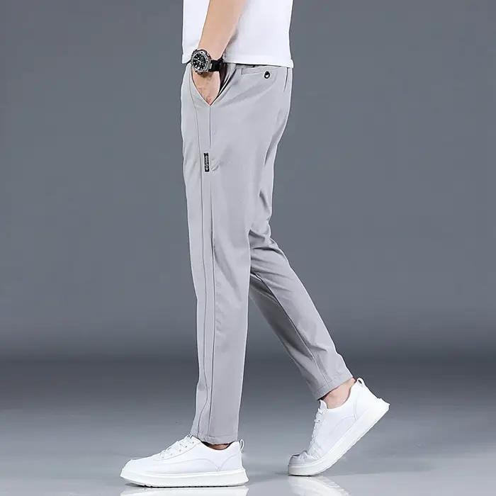 Pantalon de Golf Slim Fit pour hommes, haute qualité, élastique, tendance, polyvalent, décontracté,