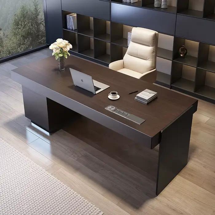 Table de rangement exécutive, armoire à douille de luxe, bureau exécutif, bureaux d'ordinateur, tiro