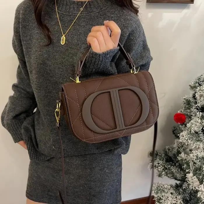 Sac à langer de luxe unique et élégant pour femmes, grande capacité, sac à bandoulière en cuir vinta