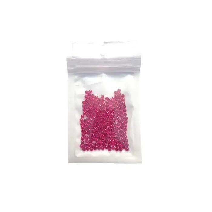 Boules de rubis de 3 mm de diamètre extérieur fabriquées à partir de pierre de pierres précieuses en