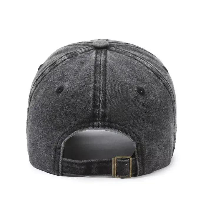 Nouvelle Arrivée Casquette de Baseball Vintage à Grande Lettre NYC pour Hommes en Coton Lavé Printem